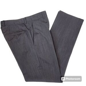 HUGO Hugo Boss Mens Virgin Wool Blend Pin Striped Dress Pants 34R